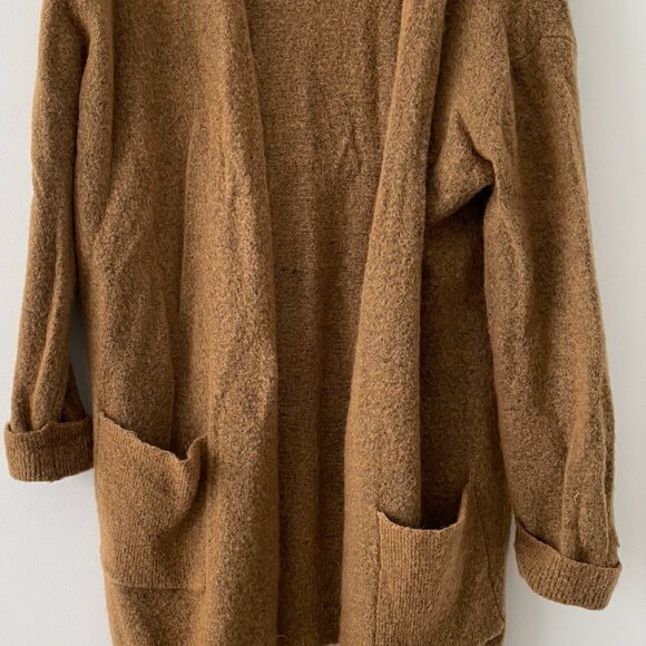 Top Shop - Tan Long Cardigan - Size US 6 - Picture 1 of 5